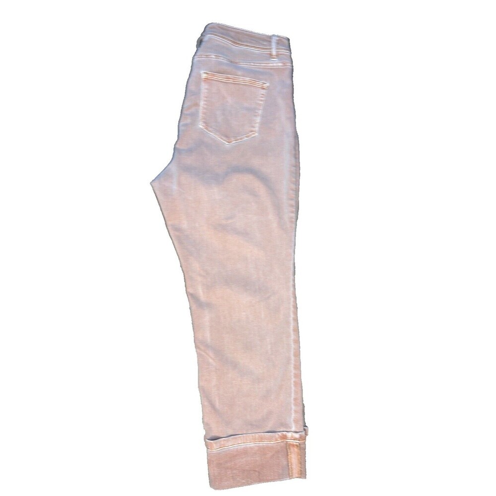 J.Jill Denim High Rise Cropped Women 12 Petite (12P) Rust Color Capri Stretch - Picture 3 of 13
